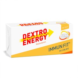 Dextro Energy Würfel - Fruchtig leckerer Traubenzucker mit Multivitamin, perfekt für den Herbst und Winter - Multivitamin - 3 x 8 Täfelchen (3er Pack)