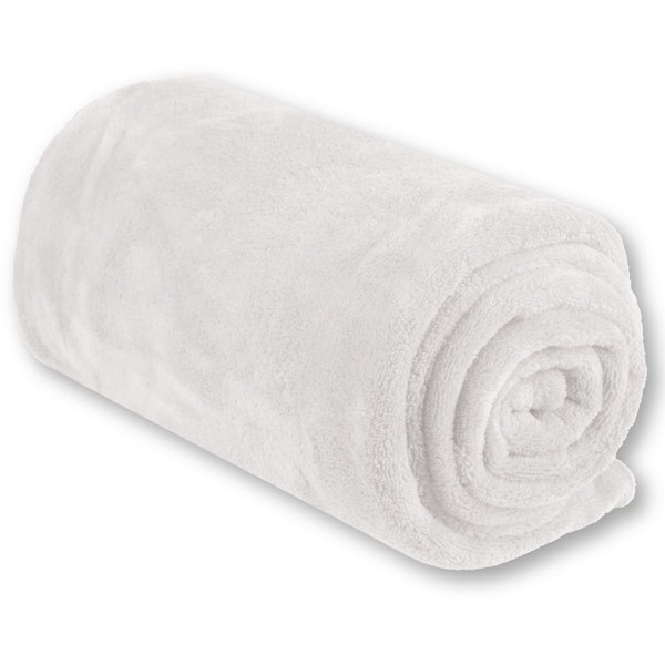 Bestgoodies Baby Blanket, 70 x 100 cm, White, Toddler Blanket,