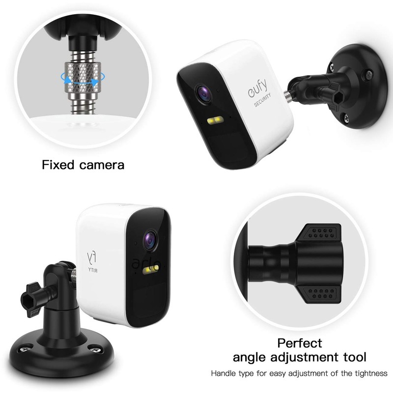 HOLACA Adjustable Wall Mount Holder Compatible With Eufycam 1/2/2C/2C Pro/3/3C/E