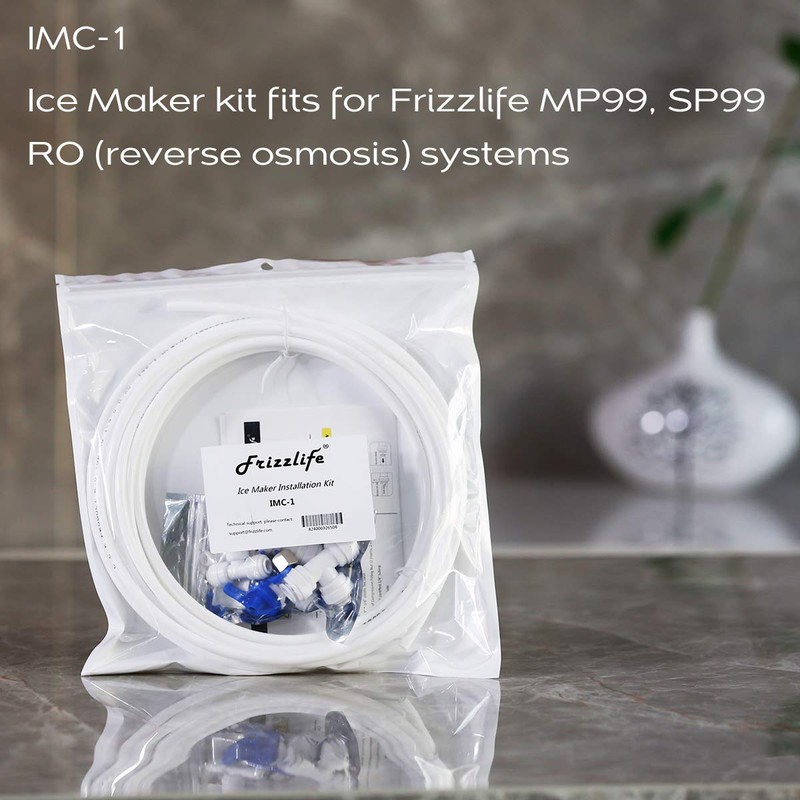 Frizzlife IMC-1 Ice Maker Fridge Water Line Installation Kit Fits