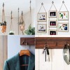 LORJE 12 Pack Screw Hooks for Outdoor String Lights, Q