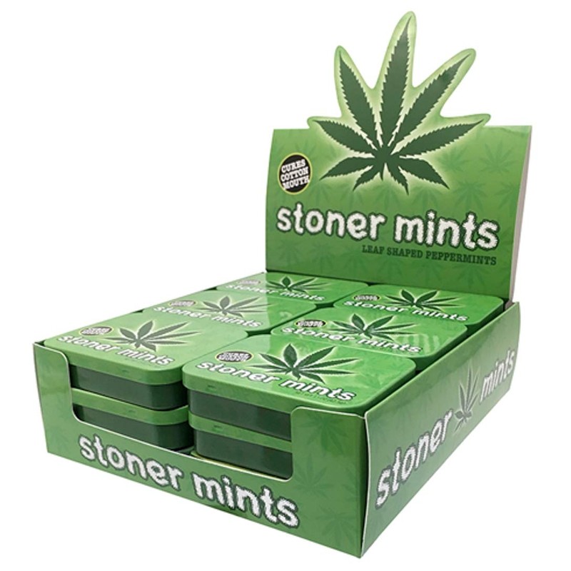 Stoner Mints Leaf Shaped Mints in a Collectible Tin!