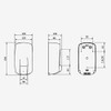 Jofel Aitana Abs Soap Dispenser Matte, Dull Black