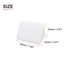 DTGN 42x23x23mm(LxWxH) Plastic Corner Brackets -10Pack - Good for Furniture Repairing - 3 Holes L Shape Right Angle Brace - White