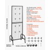 1.9 X 5.4 ft Black Carbon Steel Wire Grid Wall