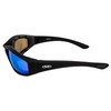 Global Vision Kickback Motorcycle Riding Sunglasses Black Frame w/Gtech Blue