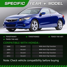 TCFWED Sunroof Moon Roof Motor Compatible with Honda Accord 2.4L 3.5L XE XE-L Sedan Coupe 2/4door 2008 2009 2011 2012 Replace # 70450TA0A01 70450-TA0-A02