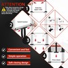 ICARRY Telescoping Ladder 10.8 FT Aluminum One-Button Retraction Collapsible Ladder,