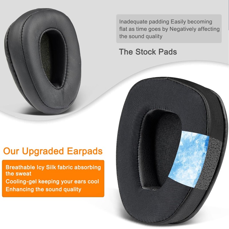 SOULWIT Cooling-Gel Earpads Replacement for BlueParrott B650/S650(650XT 650 XT) Noise