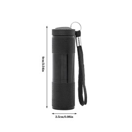 6 Pcs UV Blacklight Flashlight, 9LED 395nm UV Handheld Blacklight Flashlights, Ultraviolet Blacklight Flashlight Detector for Pets Urine and Stains