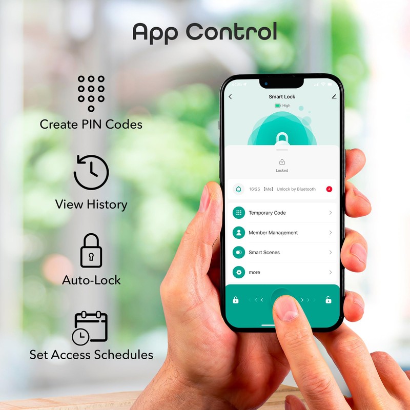 Geeni Keyless Entry Door Lock with Keypad, Smart Locks for