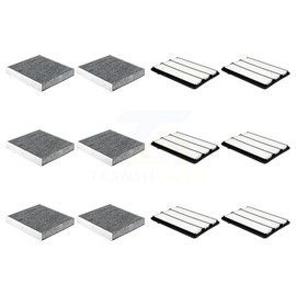 PUR 6x Air + 6x Cabin Filter (12 Total) Kit Replacement For INFINITI QX50 QX55 2.0L KFL-103022