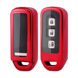 [MORI SAWA] Key Case NBOX Key Cover N-BOX N-ONE N-WGN N-VAN Honda Key Case (Red), red
