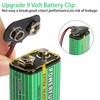 PNGKNYOCN 9V Battery Clip Connector 10 Pack T Type 9V