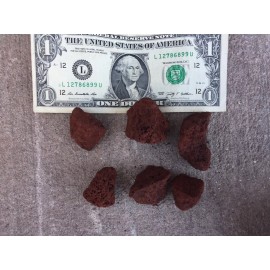 Natural Red Porous Cinder Lava Rocks 2lb. Denitrifying Aquarium Grill Landscape Fire Pit