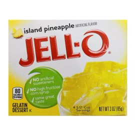 Jell-O Island Pineapple Gelatin Dessert Mix, 3 oz Box