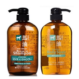 Horse Oil Rinse in Shampoo Body Wash Cleanser Shower Mildly Acidic Care - Kumayuji Horse Oil Body Wash 600ml / 마유 린스 인 샴푸 바디 워시 클렌저 샤워 약산성 케어 - 구마유지 마유 바디워시 600ml