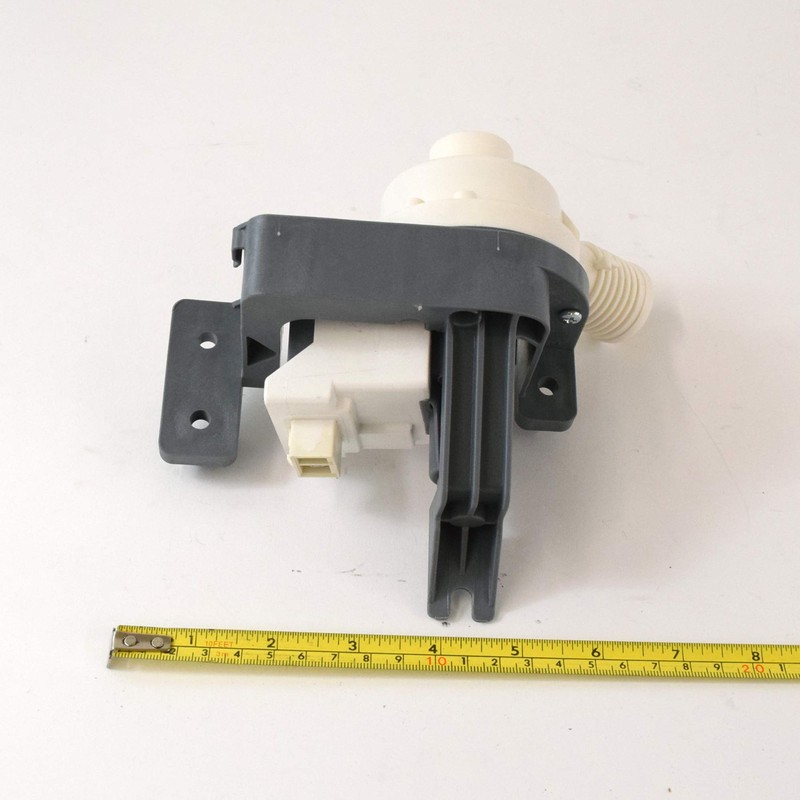Whirlpool W10876600 Washer Drain Pump, Black and White