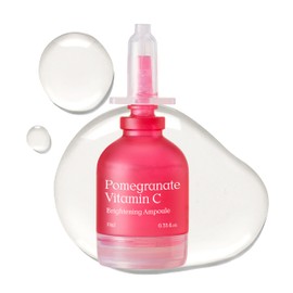 NATURAL DERMA PROJECT Vitamin C Drop Ampoule Serum (10ml / 0.33 Fl oz) 1ea | Pomegranate, Glass Skin, Radiant Glow, Dewy, Sensitive Skin, Niacinamide, NDP