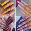 500 puntas de uñas postizas transparentes extra largas en forma