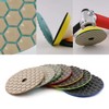 4" Dry Diamond Polishing Pads and Backer Pad - Sanding