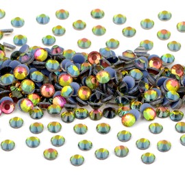 NCB 288pcs Hotfix Rhinestones Bulk, Crystal Hot Fix Rhinestones for Crafts Clothes DIY Decoration (Vitrail Medium, SS30 6.3mm)