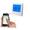 jojofuny Floor Heating Thermostat Programmable Thermostat Digital Control Large LCD