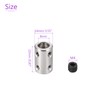 DMiotech 8-8mm Bore L22xD14 Rigid Coupling Shaft Coupling Joint Connector