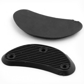 Sourcingmap Rubber Shoes Boots Nonslip Sole Heel Repair Pad Guard Plate Mat Tap Protection 4 Pairs Black
