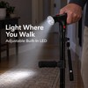 Folding Walking Cane with LED Light & Alarm – Adjustable
