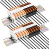 DIN Rail Terminal Blocks Kit, with 20pcs Universal Compact Connectors,