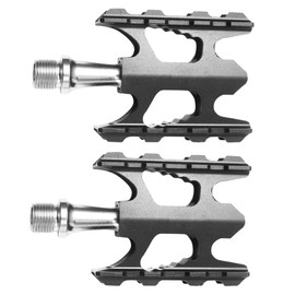 Abaodam Ultralight Aluminum Alloy Bike Pedal Foldable Pedal Accessory for Mountain Road and Urban Easy Installation Durable Construction Lightweight Design Black