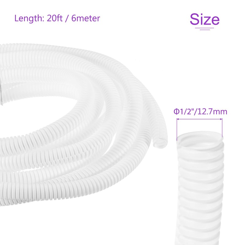 DMiotech 6m Wire Loom Split Tubing 12.7mm, Cord Protectors from