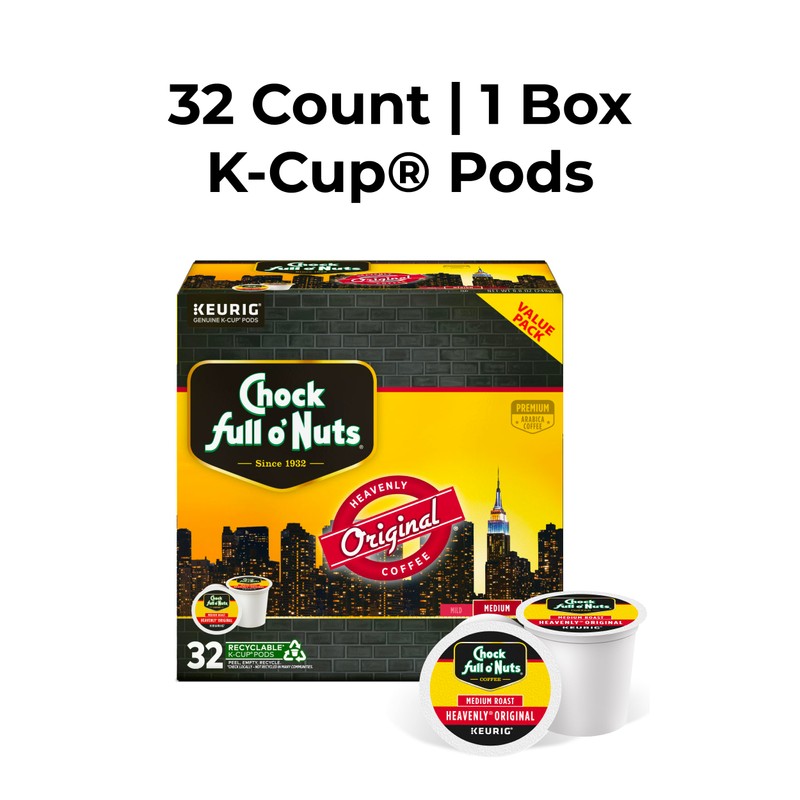 Chock full o’Nuts Heavenly Original Keurig K-Cup Pods for Keurig