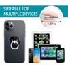 One Piece Set of Phone Ring Holders Black Mumbai Clivia
