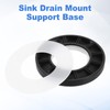 sourcing map Bathroom Sink Mounting Ring, Plastic Sink Drain Mount