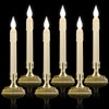 Meigic 6 Pcs Sensor Dawn to Dusk Window Candles, Flickering