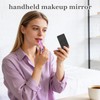 2-Pack Elegant Compact Travel Makeup Mirrors for Men Women, Dual-Sided