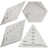 HONEYSEW Quilts Quilter's Ruler - Regla hexagonal para acolchar, diamante