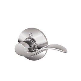 Schlage F170ACC625RH F170 ACC 625 RH Accent Right Hand Dummy Lever, Standard, Bright Chrome