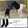 Outanaya Elderly Men Socks 4 Pairs Non-slip Warm Socks Hospital/nursing