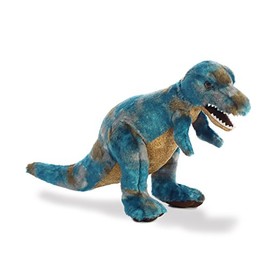 Aurora® Ferocious Dinos & Dragons T-Rex Stuffed Animal - Prehistoric Fun - Cuddly Companions - Blue 14 Inches