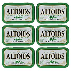 Altoids Curiously Strong Mints - Spearmint 1.76 oz (Pack of 6)