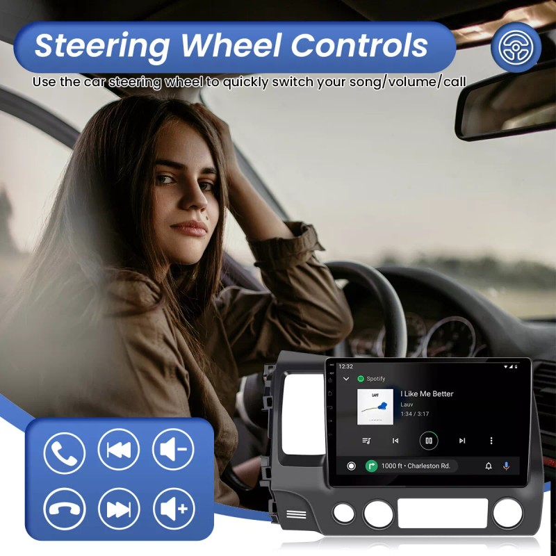 A-Carplay Car Radio Backup Camera Carplay Screen Adapter For Honda