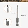 sourcing map 3pcs T15 Torx Head Screwdriver Bit 1/4" Hex