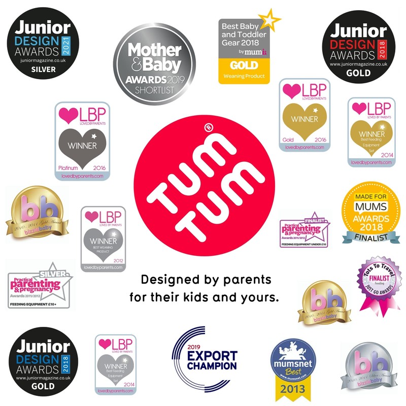 TUM TUM Kids Food Flask with Magnetic Spork & Easy