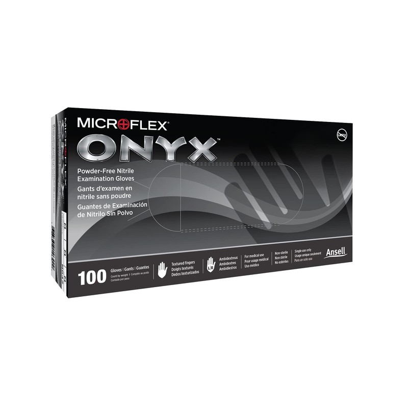 Microflex N644 Onyx N64 Nitrile Gloves (Pack of 100)