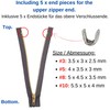 Zip Repair Kit, Zip Ends for #8 Zipper Size, only