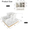 Bathroom Countertop Organizer with Tray, Large Size Toothbrush Holder Organizer,