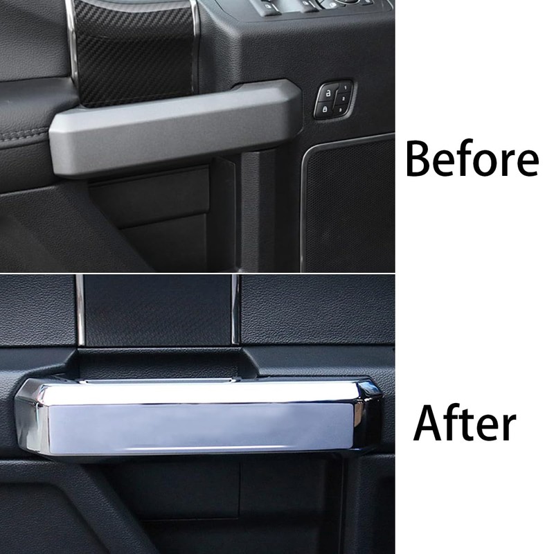 Keptrim Inner Door Handle Covers Trim for Ford F150 2015